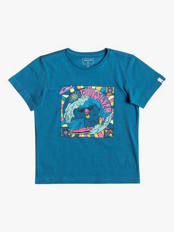 quiksilver, Surfing Koala - T-Shirt for Boys 2-7, SOUTHERN OCEAN (bpb0) 0 Surfing Koala - T-Shirt for Boys 2-7 Blue EQKZT03289 Quiksilver