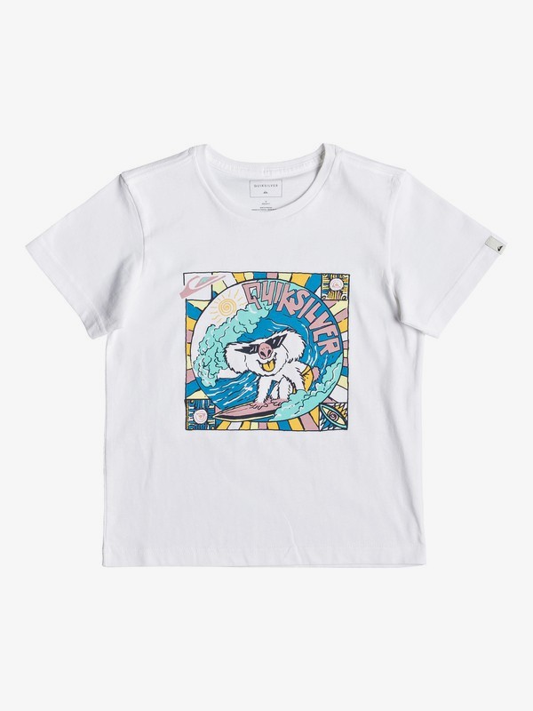 quiksilver, Surfing Koala - Camiseta para Chicos 2-7, WHITE (wbb0) 0 Surfing Koala - Camiseta para Chicos 2-7 Blanco EQKZT03289 Quiksilver