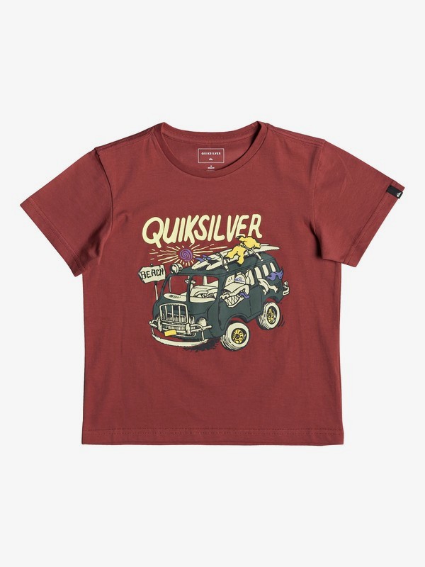 quiksilver, Wolf Riding - T-shirt pour garçon 2-7, BRICK RED (rqn0) 0 Wolf Riding - T-shirt pour garçon 2-7 EQKZT03290 Quiksilver