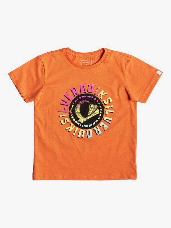 quiksilver, Rasta Logo - Camiseta para Chicos 2-7, FLAMINGO (nks0) 0 Rasta Logo - Camiseta para Chicos 2-7 Naranja EQKZT03294 Quiksilver