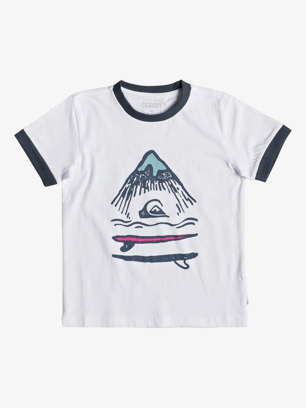 quiksilver, Byron Boogie - Camiseta para Chicos 2-7, WHITE (wbb0) 0 Byron Boogie - Camiseta para Chicos 2-7 Blanco EQKZT03299 Quiksilver