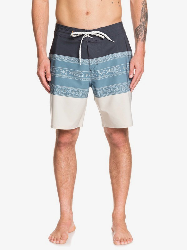 quiksilver, Waterman Liberty Triblock 19" Boardshorts, SILVER CLOUD (sge6) 0 Waterman Liberty Triblock 19" Boardshorts Grey EQMBS03063 Quiksilver