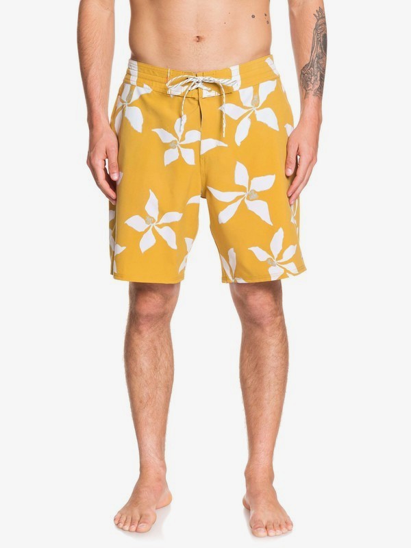 quiksilver, Waterman Falling Blossom 19" Boardshorts, HONEY (ylv6) 0 Waterman Falling Blossom 19" Boardshorts Yellow EQMBS03064 Quiksilver