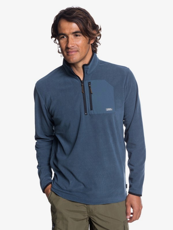 quiksilver, Waterman Boat Trip Technical Half-Zip Fleece, ORION BLUE (brg0) 0 Waterman Boat Trip Technical Half-Zip Fleece Blue EQMFT03023 Quiksilver
