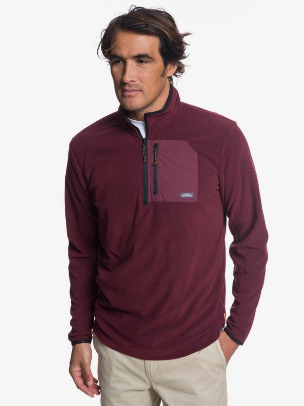 quiksilver, Waterman Boat Trip Technical Half-Zip Fleece, TAWNY PORT (rsp0) 0 Waterman Boat Trip Technical Half-Zip Fleece Red EQMFT03023 Quiksilver