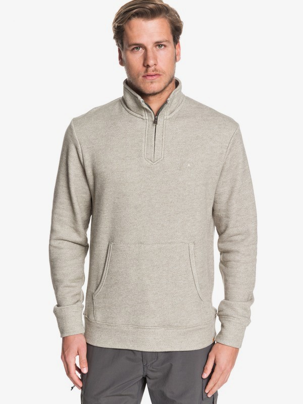 quiksilver, Waterman Ocean Nights Half-Zip Mock Neck Sweatshirt, DUSTY OLIVE (gpb0) 0 Waterman Ocean Nights Half-Zip Mock Neck Sweatshirt Green EQMFT03045 Quiksilver