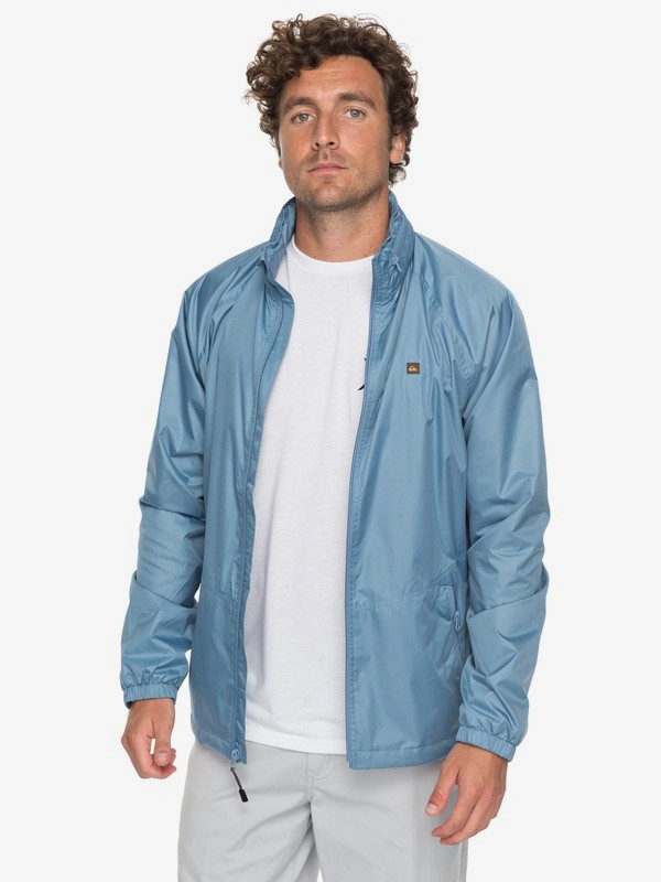 quiksilver, Waterman Shell Shock Water-Resistant Hooded Windbreaker, BLUE SHADOW (bkq0) 0 Waterman Shell Shock Water-Resistant Hooded Windbreaker EQMJK03011 Quiksilver