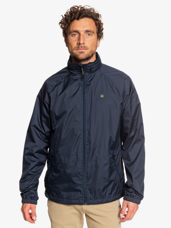 quiksilver, Rompevientos Resistente al agua con Capucha Waterman Shell Shock, PARISIAN NIGHT (byp0) 0 Rompevientos Resistente al agua con Capucha Waterman Shell Shock Azul EQMJK03011 Quiksilver