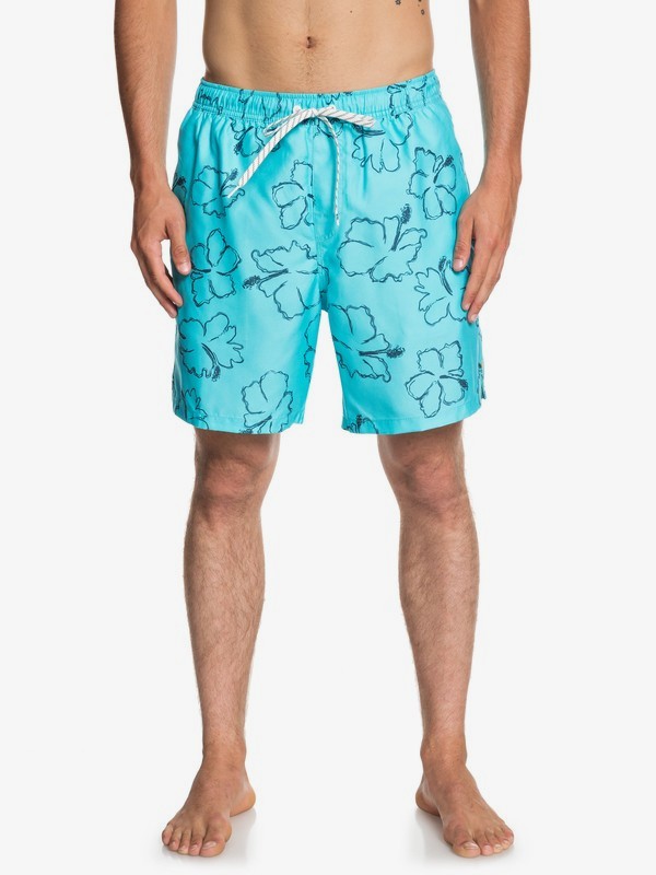 quiksilver, Waterman Seasick Hilo 18" Volleys, BLUE RADIANCE (bgm0) 0 Waterman Seasick Hilo 18" Volleys Blue EQMJV03049 Quiksilver