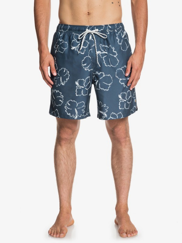 quiksilver, Waterman Seasick Hilo 18" Volleys, ORION BLUE (brg0) 0 Waterman Seasick Hilo 18" Volleys Blue EQMJV03049 Quiksilver