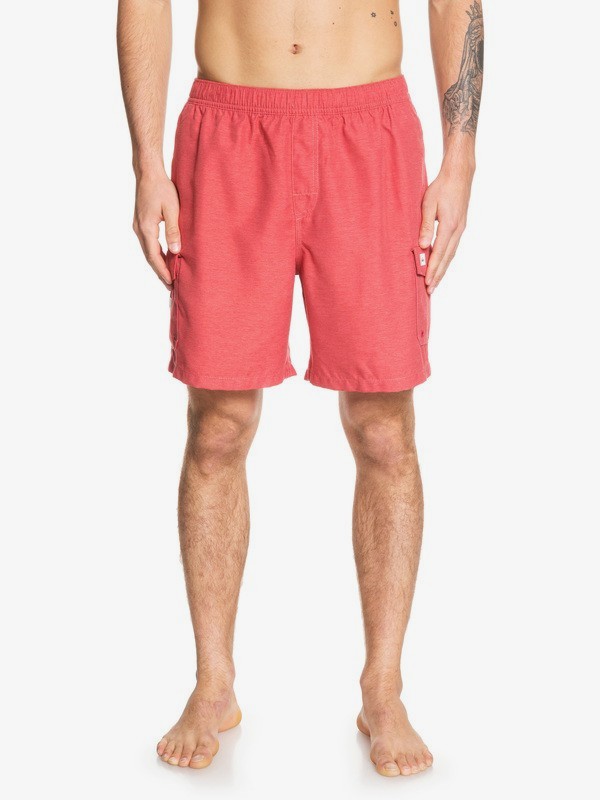 quiksilver, Waterman Balance 18" Volleys, CARDINAL HEATHER (rpeh) 0 Waterman Balance 18" Volleys Red EQMJV03050 Quiksilver