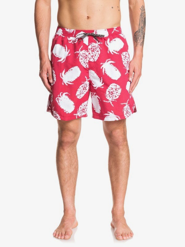quiksilver, Waterman Pineapple Web 18" Volleys, RIO RED (rrk6) 0 Waterman Pineapple Web 18" Volleys Red EQMJV03054 Quiksilver