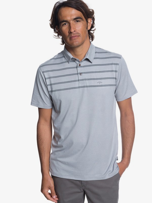 quiksilver, Playera Técnica de Manga Corta tipo Polo Waterman River Explorer, GREY MARL (slrh) 0 Playera Técnica de Manga Corta tipo Polo Waterman River Explorer Gris EQMKT03043 Quiksilver