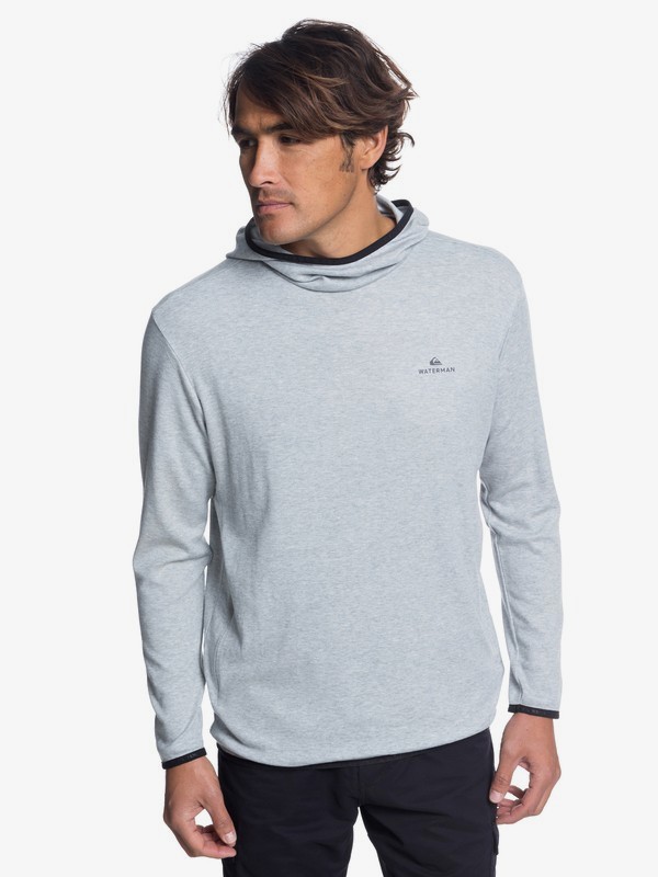 quiksilver, Waterman Sea Explorer Technical Hoodie, GREY MARL (slrh) 0 Waterman Sea Explorer Technical Hoodie Grey EQMKT03045 Quiksilver