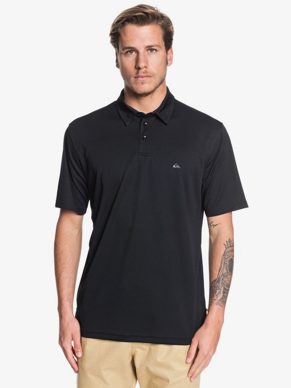 quiksilver, Camisa Polo Manga Corta Water 2 Waterman, BLACK (kvj0) 0 Camisa Polo Manga Corta Water 2 Waterman Negro EQMKT03046 Quiksilver