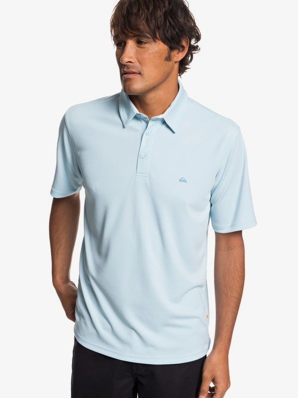 quiksilver, Waterman Water - Polo de Manga Corta con UPF 30 para Hombre, CRYSTAL BLUE (bfa0) 0 Waterman Water - Polo de Manga Corta con UPF 30 para Hombre Azul EQMKT03051 Quiksilver