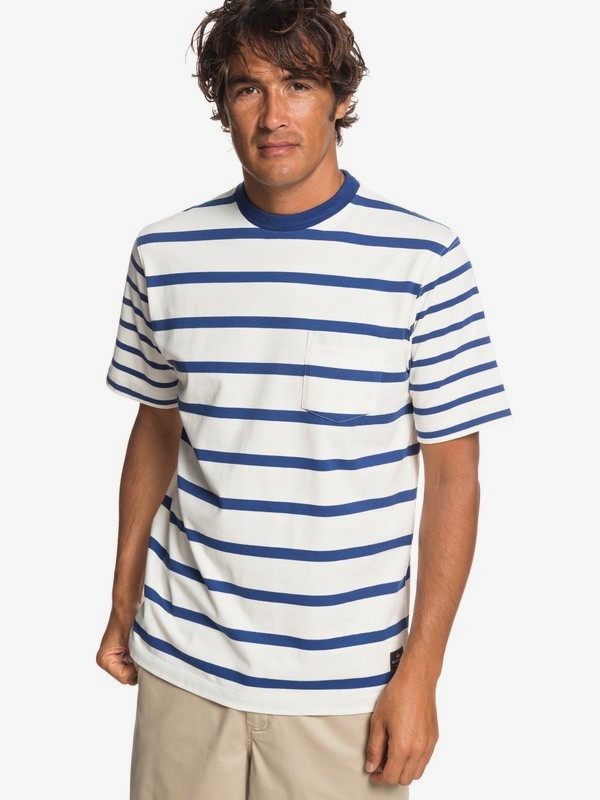 quiksilver, Waterman Sea Fight - Camiseta con Bolsillo para Hombre, SNOW WHITE (wbk0) 0 Waterman Sea Fight - Camiseta con Bolsillo para Hombre Blanco EQMKT03053 Quiksilver