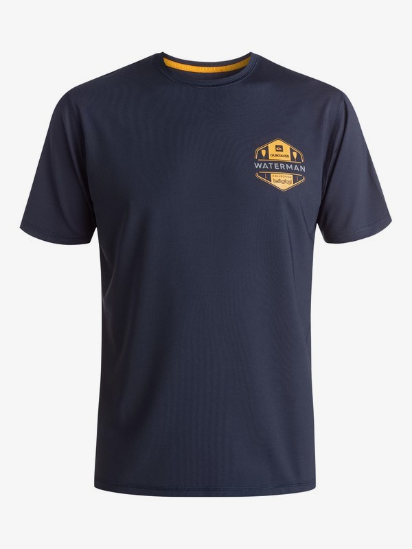 quiksilver, Waterman Mullaway - Short Sleeve Rash Vest, NAVY BLAZER (byj0) 0 Waterman Mullaway - Short Sleeve Rash Vest EQMWR03006 Quiksilver