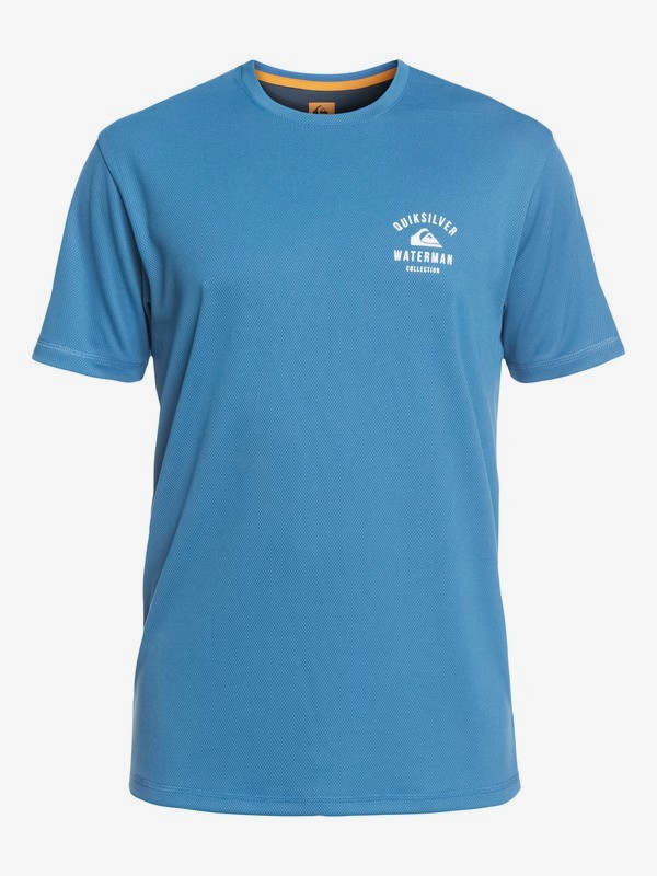 quiksilver, Waterman Gut Check Short Sleeve UPF 50 Rashguard, PARISIAN BLUE (blg0) 0 Waterman Gut Check Short Sleeve UPF 50 Rashguard Blue EQMWR03040 Quiksilver