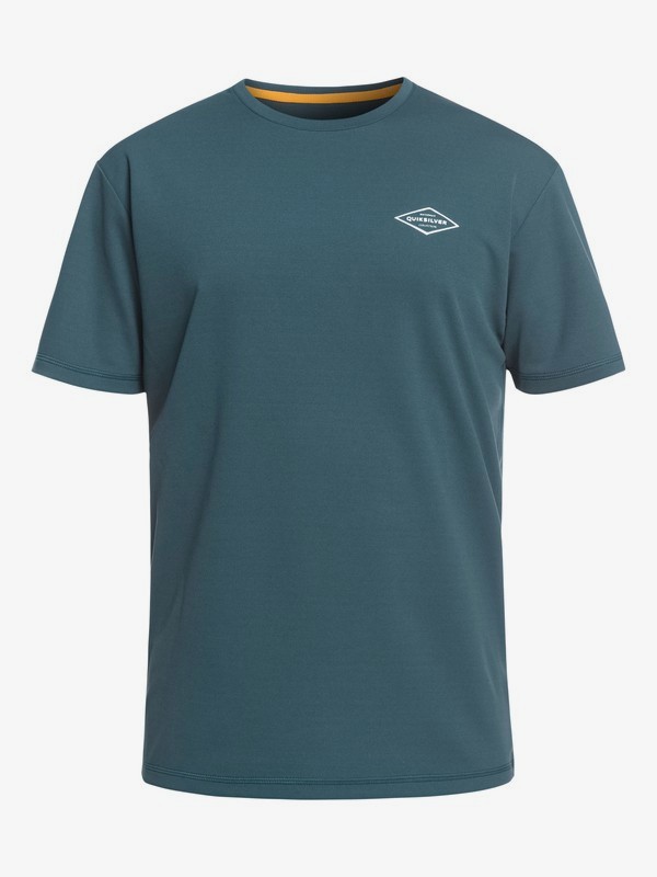 quiksilver, Waterman Gut Check Short Sleeve UPF 30 Rashguard, ORION BLUE (brg0) 0 Waterman Gut Check Short Sleeve UPF 30 Rashguard Blue EQMWR03050 Quiksilver