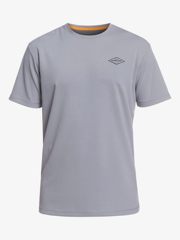 quiksilver, Waterman Gut Check Short Sleeve UPF 30 Rashguard, SLEET (szp0) 0 Waterman Gut Check Short Sleeve UPF 30 Rashguard Grey EQMWR03050 Quiksilver