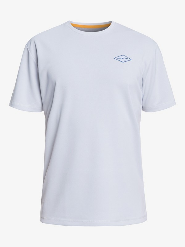 quiksilver, Waterman Gut Check Short Sleeve UPF 30 Rashguard, WHITE (wbb0) 0 Waterman Gut Check Short Sleeve UPF 30 Rashguard White EQMWR03050 Quiksilver