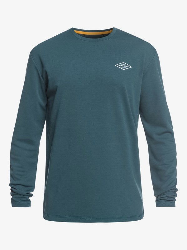 quiksilver, Waterman Gut Check Long Sleeve UPF 30 Rashguard, ORION BLUE (brg0) 0 Waterman Gut Check Long Sleeve UPF 30 Rashguard Blue EQMWR03051 Quiksilver