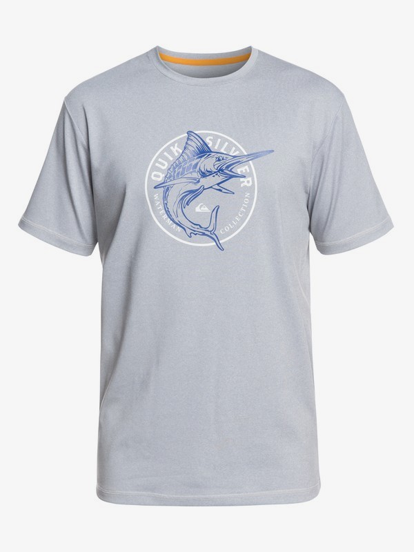 quiksilver, Waterman Watermarked - Camiseta de Surf con UPF 50 para Hombre, SLEET (szp0) 0 Waterman Watermarked - Camiseta de Surf con UPF 50 para Hombre Gris EQMWR03053 Quiksilver