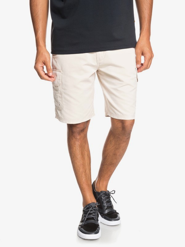 quiksilver, Waterman Maldive 20" - Short Cargo para Hombre, RAINY DAY (sew0) 0 Waterman Maldive 20" - Short Cargo para Hombre Gris EQMWS03078 Quiksilver