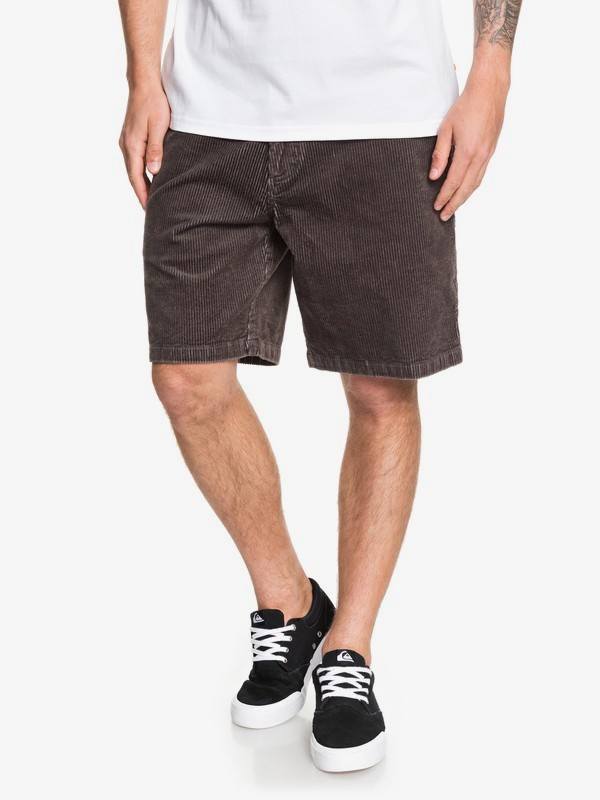 quiksilver, Waterman Secret Corduroy Shorts, CHARCOAL GRAY (kny0) 0 Waterman Secret Corduroy Shorts Black EQMWS03101 Quiksilver