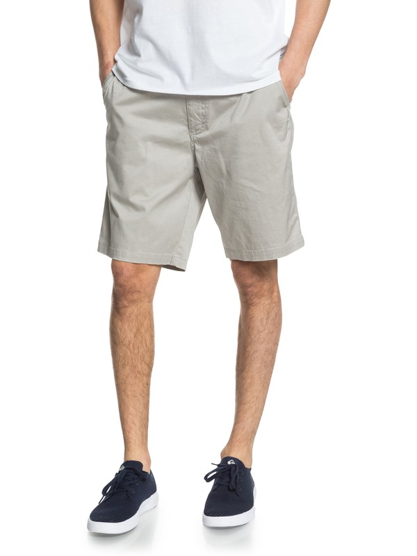 quiksilver, Waterman Secret Ocean 20" Chino Shorts, FLINT GRAY (sjm0) 0 Waterman Secret Ocean 20" Chino Shorts Grey EQMWS03110 Quiksilver