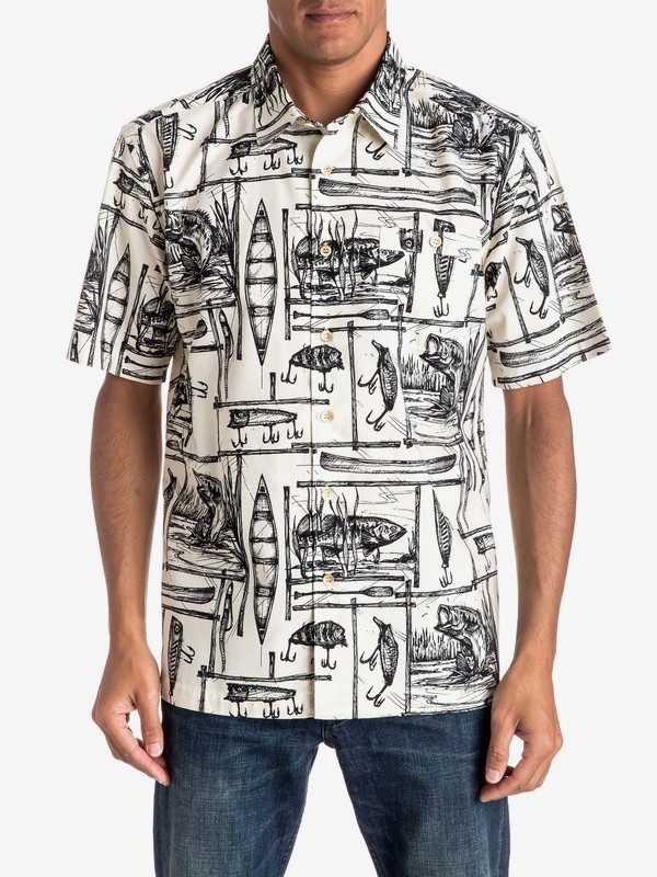 ANGLER EQMWT03016 0 Hombres Camisa Manga Corta Angler EQMWT03016 Quiksilver