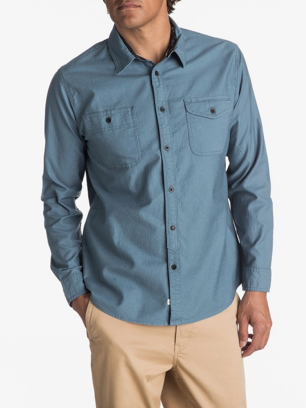 quiksilver, Waterman Tarno Long Sleeve Shirt, PROVENCIAL (blm0) 0 Waterman Tarno Long Sleeve Shirt EQMWT03048 Quiksilver