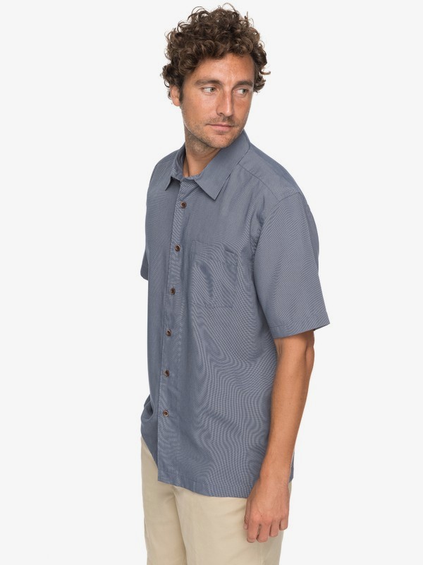quiksilver, Waterman Cane Island Short Sleeve Shirt, NAVY BLAZER (byj0) 0 Waterman Cane Island Short Sleeve Shirt Blue EQMWT03149 Quiksilver