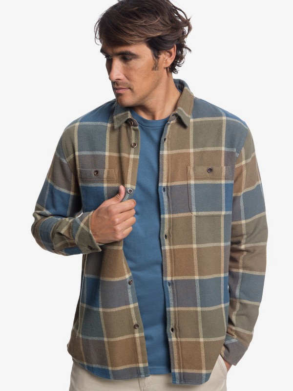 quiksilver, Watermans Cold Breeze Technical Long Sleeve Shirt, KANGAROO (cpt0) 0 Watermans Cold Breeze Technical Long Sleeve Shirt Brown EQMWT03178 Quiksilver
