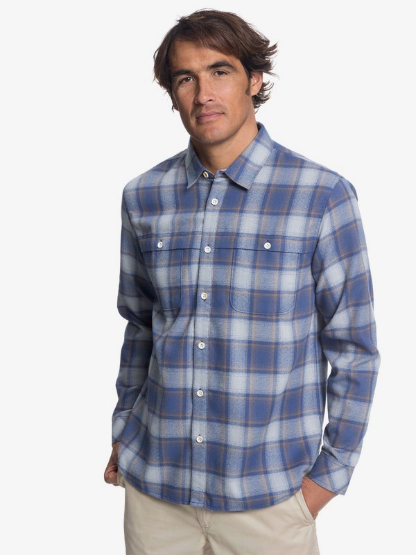 quiksilver, Waterman Cente Marche Technical Long Sleeve Shirt, DRIZZLE (sjj0) 0 Waterman Cente Marche Technical Long Sleeve Shirt Grey EQMWT03179 Quiksilver