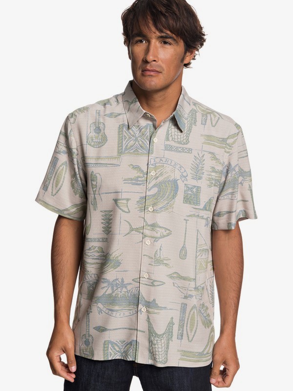 quiksilver, Playera de Manga Corta Waterman Tools Of Trade, RAINY DAY (sew0) 0 Playera de Manga Corta Waterman Tools Of Trade Gris EQMWT03197 Quiksilver