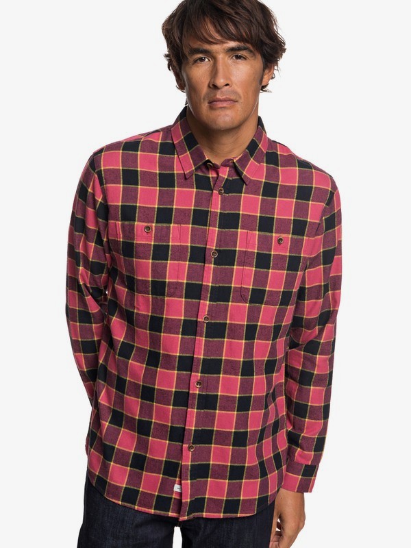 quiksilver, Waterman Cold March Long Sleeve Shirt, CARDINAL (rpe0) 0 Waterman Cold March Long Sleeve Shirt Red EQMWT03211 Quiksilver