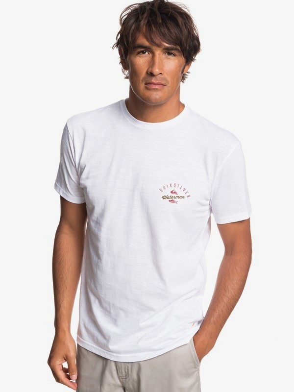 quiksilver, Waterman Aztec Fish - Camiseta para Hombre, WHITE (wbb0) 0 Waterman Aztec Fish - Camiseta para Hombre Blanco EQMZT03145 Quiksilver