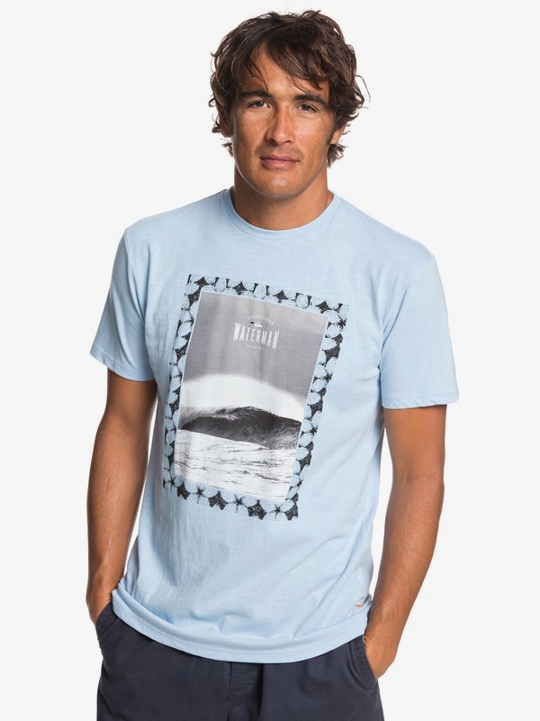 quiksilver, Waterman Wrap It Up - Camiseta para Hombre, CERULEAN (bfn0) 0 Waterman Wrap It Up - Camiseta para Hombre Azul EQMZT03146 Quiksilver