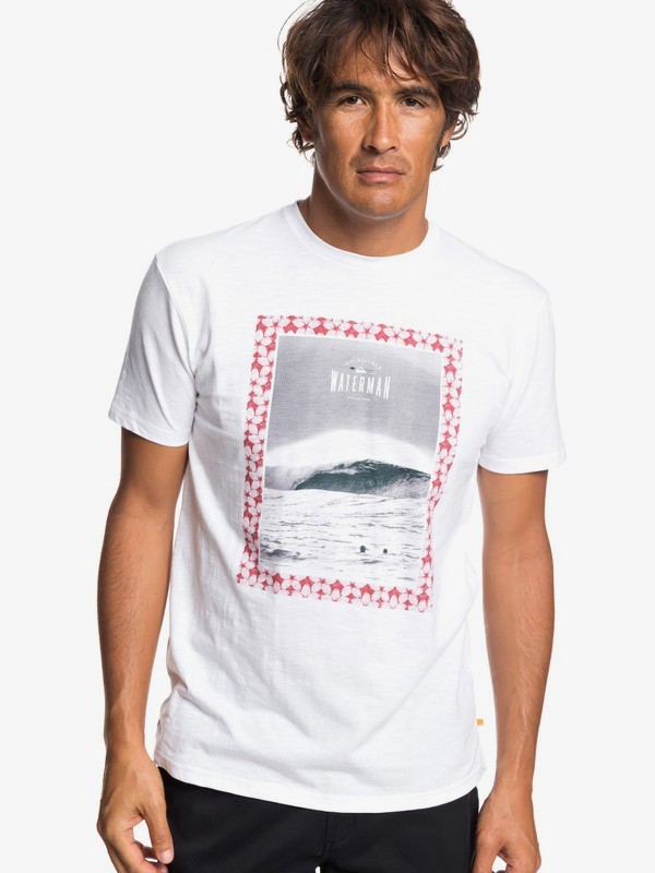 quiksilver, Футболка Waterman Wrap It Up, WHITE (wbb0) 0 Футболка Waterman Wrap It Up Белый EQMZT03146 Quiksilver