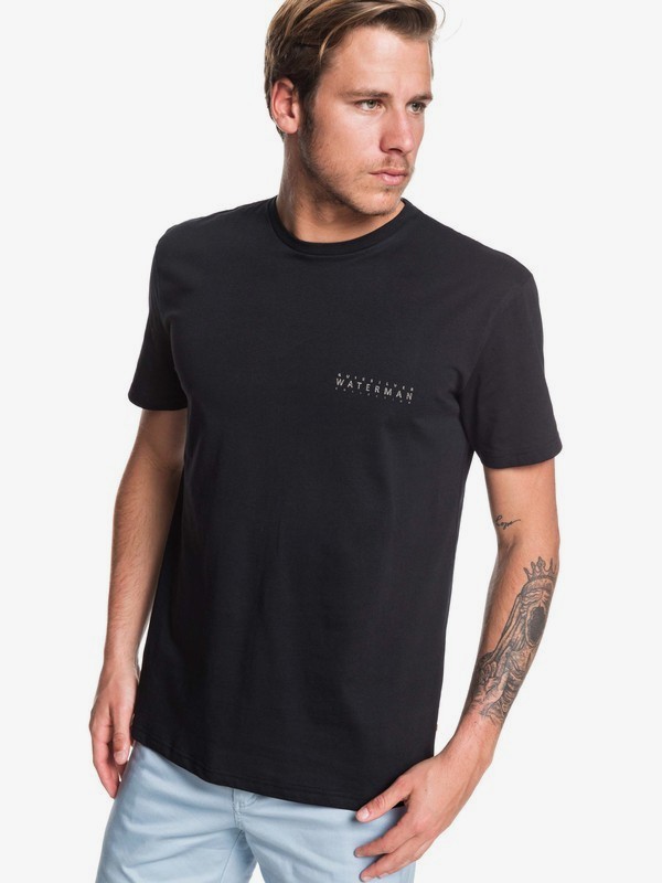 quiksilver, Waterman Blue Prints Tee, BLACK (kvj0) 0 Waterman Blue Prints Tee Black EQMZT03165 Quiksilver