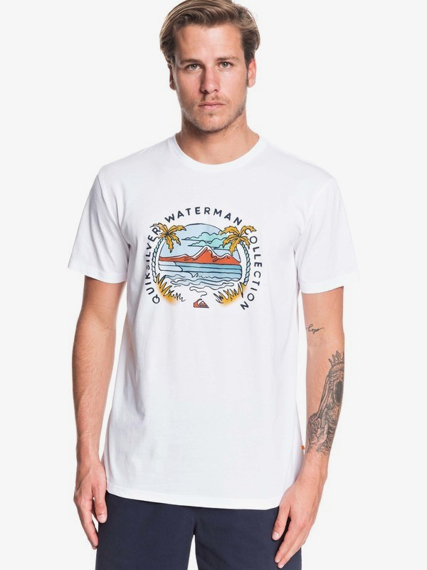 quiksilver, Waterman Breakfast Sets Tee, WHITE (wbb0) 0 Waterman Breakfast Sets Tee White EQMZT03166 Quiksilver