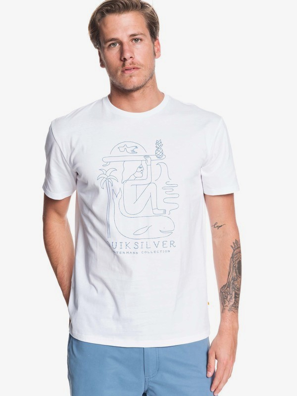 quiksilver, Waterman Vibes Alive Tee, WHITE (wbb0) 0 Waterman Vibes Alive Tee White EQMZT03169 Quiksilver