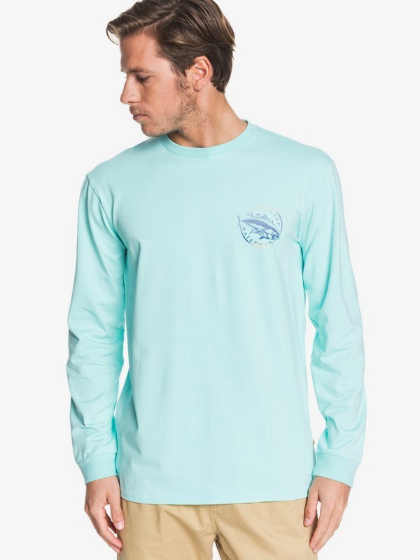 quiksilver, Waterman Quick Swimmer Long Sleeve Tee, ARUBA BLUE (bfk0) 0 Waterman Quick Swimmer Long Sleeve Tee Blue EQMZT03182 Quiksilver