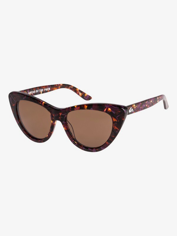 quiksilver, Quiksilver Womens Shade - Sunglasses for Women, SHINY TORTOISE PURPLE/BROWN (xcpc) 0 Quiksilver Womens Shade - Sunglasses for Women Brown EQWEY03000 Quiksilver