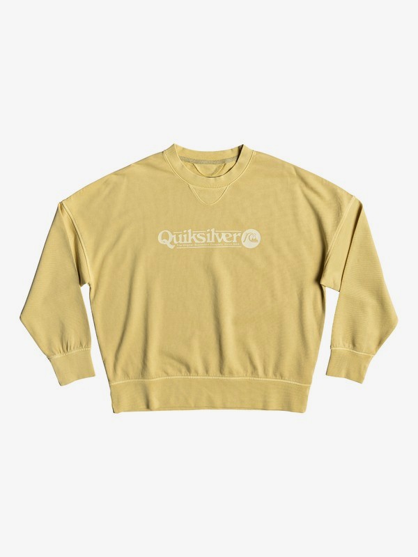 quiksilver, Quiksilver Womens - Sudadera de Corte Cuadrado para Mujer, RATTAN (yhp0) 0 Quiksilver Womens - Sudadera de Corte Cuadrado para Mujer Amarillo EQWFT03001 Quiksilver