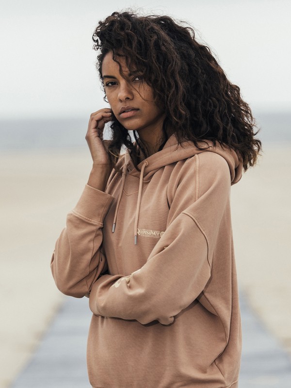 quiksilver, Quiksilver Womens Boxy Hoodie, PRALINE (ckq0) 0 Quiksilver Womens Boxy Hoodie Brown EQWFT03002 Quiksilver