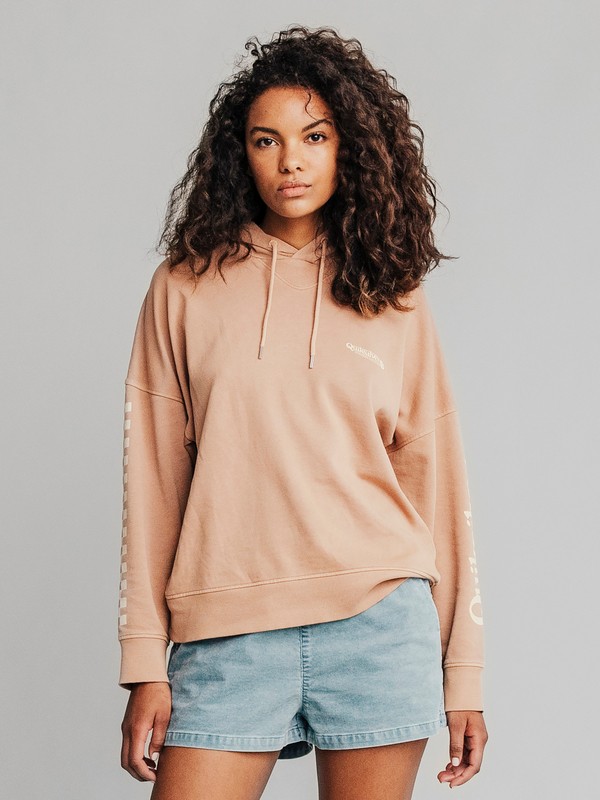quiksilver, Quiksilver Womens - Boxy Hoodie, PRALINE (ckq0) 0 Quiksilver Womens - Boxy Hoodie Brown EQWFT03002 Quiksilver
