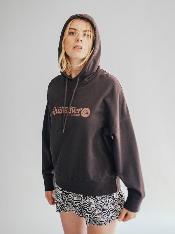 quiksilver, Quiksilver Womens - Sweat à capuche ample pour Femme, TARMAC (kta0) 0 Quiksilver Womens - Sweat à capuche ample pour Femme Noir EQWFT03002 Quiksilver